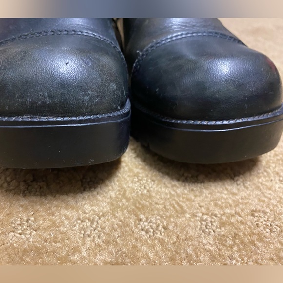 Harley Davidson biker boots black leather double zip chunky size 6.5 like new! - Picture 7 of 16